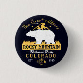 Rocky Mountain National Park souvenirs Ronde Button 3,2 Cm (Voorkant)