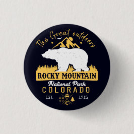 Rocky Mountain National Park  souvenirs Ronde Button 3,2 Cm