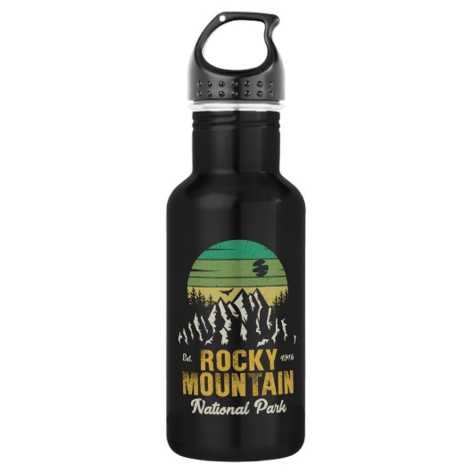 Rocky Mountain National Park  souvenirs Waterfles (Voorkant)