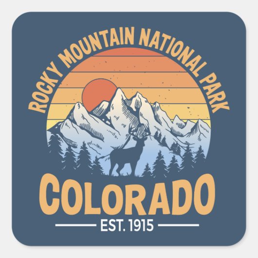 Rocky Mountain National Park Sticker Decal (Voorkant)