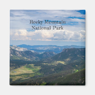 Rocky Mountain National Park Summer Vista Foto  Magneet
