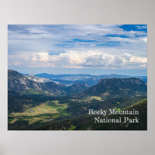 Rocky Mountain National Park Summer Vista Photo Poster (Voorkant)