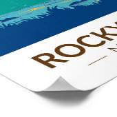 Rocky Mountain National Park Teton Range Reizen Poster (Hoek)