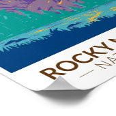 Rocky Mountain National Park Teton Range Reizen Poster (Hoek)