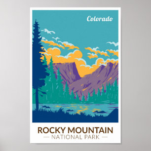 Rocky Mountain National Park Teton Range Reizen Poster