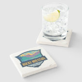 Rocky Mountain National Park Teton Range Reizen Stenen Onderzetter (Zijkant)