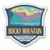 Rocky Mountain National Park Teton Range Reizen Sticker (Voorkant)