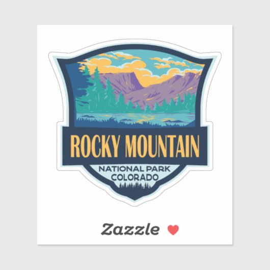 Rocky Mountain National Park Teton Range Reizen Sticker (Vel)