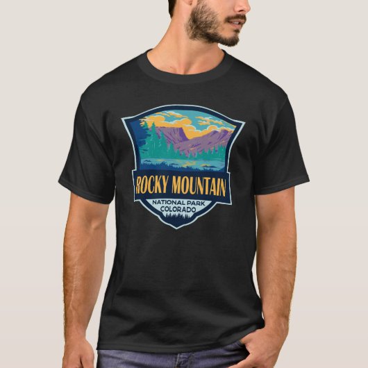 Rocky Mountain National Park Teton Range Reizen T-shirt (Voorkant)