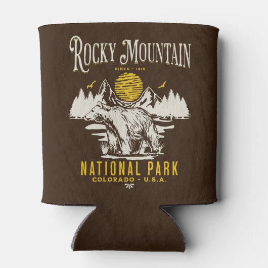 Rocky Mountain National Park Vintage Blikjeskoeler (Achterkant)