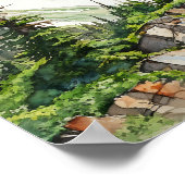 Rocky Mountain National Park Waterverf Poster (Hoek)