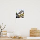 Rocky Mountain National Park Waterverf Poster (Keuken)