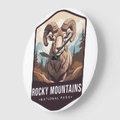 ROCKY MOUNTAIN NATIONAL PARKS WALL CLOCK 2025 GROTE KLOK (Hoek)