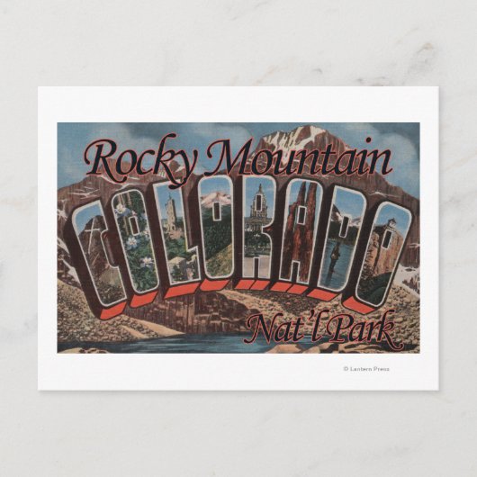 Rocky Mountain Nat'l Park, Colorado Briefkaart (Voorkant)