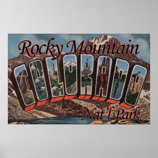 Rocky Mountain Nat'l Park, Colorado Poster (Voorkant)