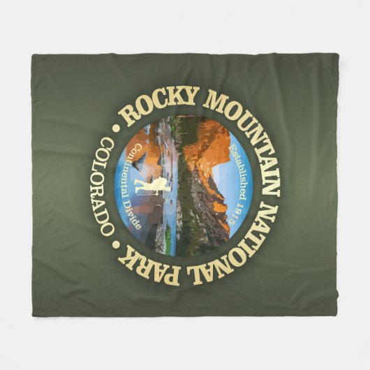 Rocky Mountain (NP2) Fleece Deken (Voorkant (Horizontaal))