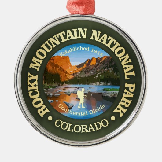 Rocky Mountain (NP2) Metalen Ornament (Voorkant)
