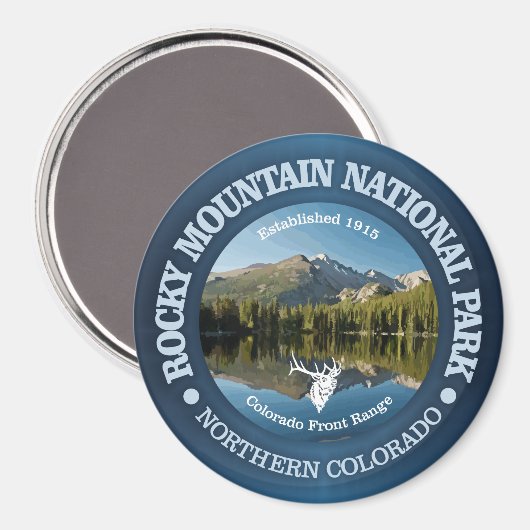 Rocky Mountain NP 2 Magneet (Voorkant / Achterkant)