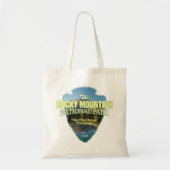 Rocky Mountain NP (pijlpunt) Tote Bag (Voorkant)