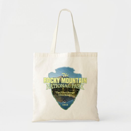 Rocky Mountain NP (pijlpunt) Tote Bag (Voorkant)