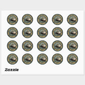 Rocky Mountain NP Ronde Sticker (Vel)