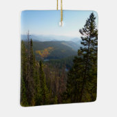 Rocky Mountain Overlook in de vroege Herfst Keramisch Ornament (Rechts)