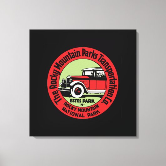 Rocky Mountain Park Canvas Afdruk (Voorkant)