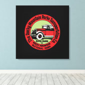 Rocky Mountain Park Canvas Afdruk (Insitu (Houten vloer))