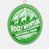 Rocky Mountain Park Colorado green ornament (Links)
