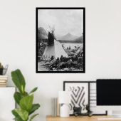 Rocky Mountain Park Indians 1895 Poster (Thuiskantoor)