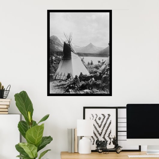 Rocky Mountain Park Indians 1895 Poster (Thuiskantoor)