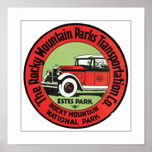 Rocky Mountain Park Poster (Voorkant)