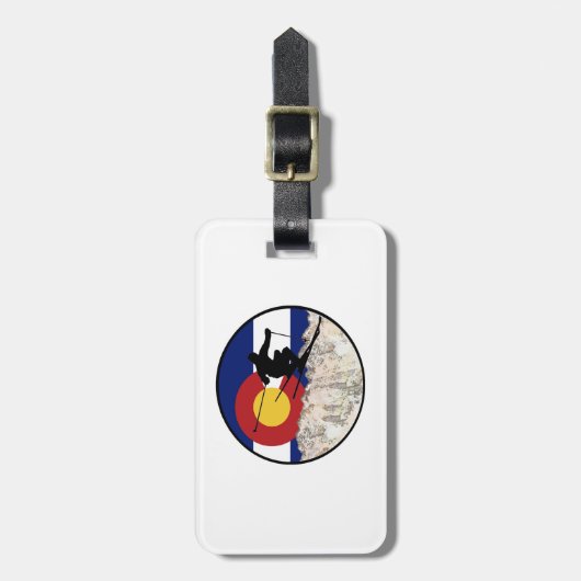 Rocky Mountain Pass Bagagelabel (Voorkant verticaal)