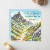 Rocky Mountain Path & prijsopgave Notitiekaartje (Voorkant / Achterkant in situ)