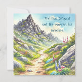 Rocky Mountain Path & prijsopgave Notitiekaartje (Voorkant)