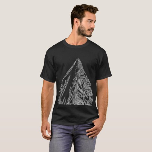 Rocky Mountain Peak T-shirt— zwart T-shirt (Voorkant volledig)