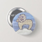 Rocky Mountain Ram Ronde Button 5,7 Cm (Voorkant /achterkant)