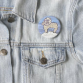 Rocky Mountain Ram Ronde Button 5,7 Cm (In situ)