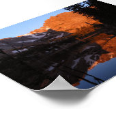 Rocky Mountain Reflection op Canvas Poster (Hoek)