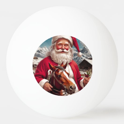 Rocky Mountain Santa en zijn paard Pingpongbal (Voorkant)