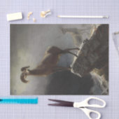 Rocky Mountain Sheep van Albert Bierstadt Decoupag Tissuepapier (Craft)