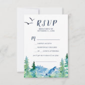 Rocky Mountain Song Request RSVP Card (Voorkant)