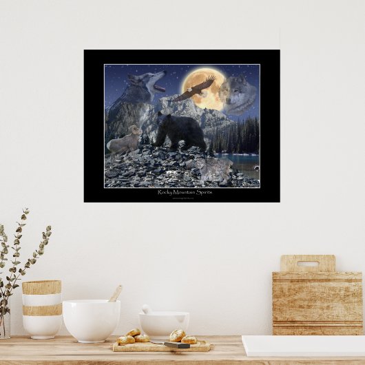 ROCKY MOUNTAIN SPIRITS Art Poster (Keuken)