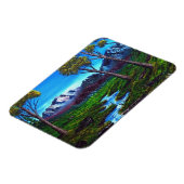 Rocky Mountain Stream Bomen Vista Magneet (Linkerzijde)