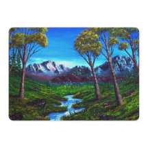 Rocky Mountain Stream gekleurd Abstract