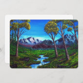 Rocky Mountain Stream gekleurd Abstract (Voorkant / Achterkant)