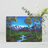 Rocky Mountain Stream gekleurd Abstract (Staand voorkant)