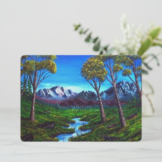 Rocky Mountain Stream gekleurd Abstract (Staand voorkant)