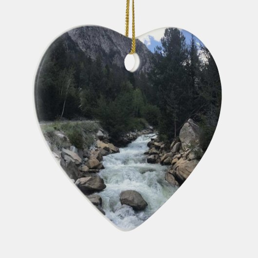 Rocky Mountain Stream Keramisch Ornament (Rechts)