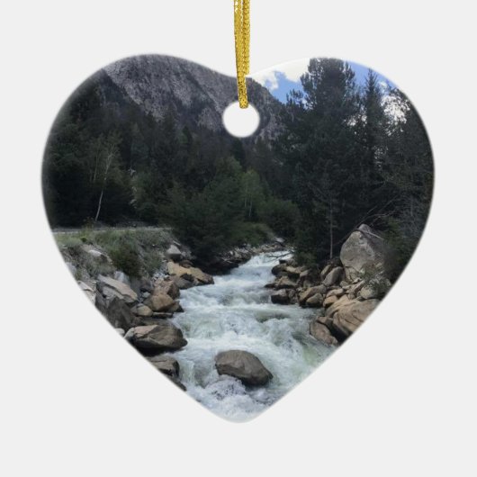 Rocky Mountain Stream Keramisch Ornament (Voorkant)